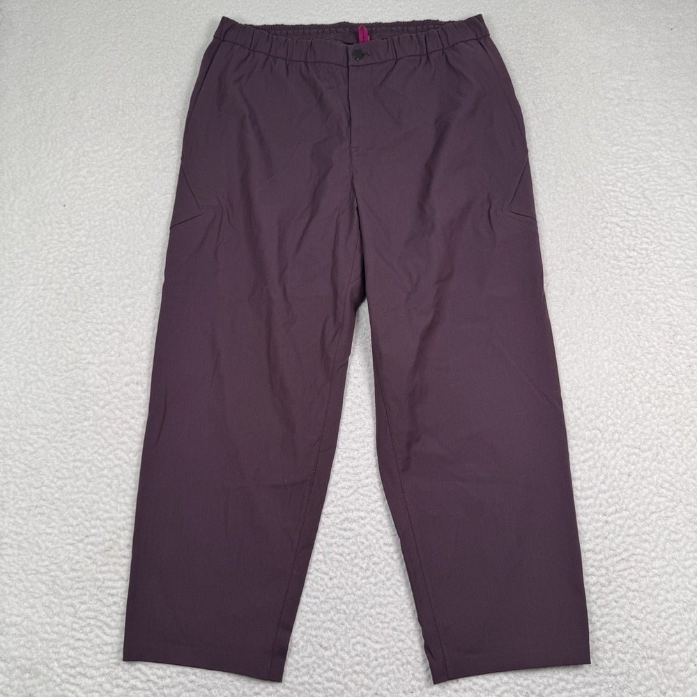 Lululemon‎ Lab Merino Wool Blend Pant Men's 36 x 27 Burgundy LM5AFMS EUC